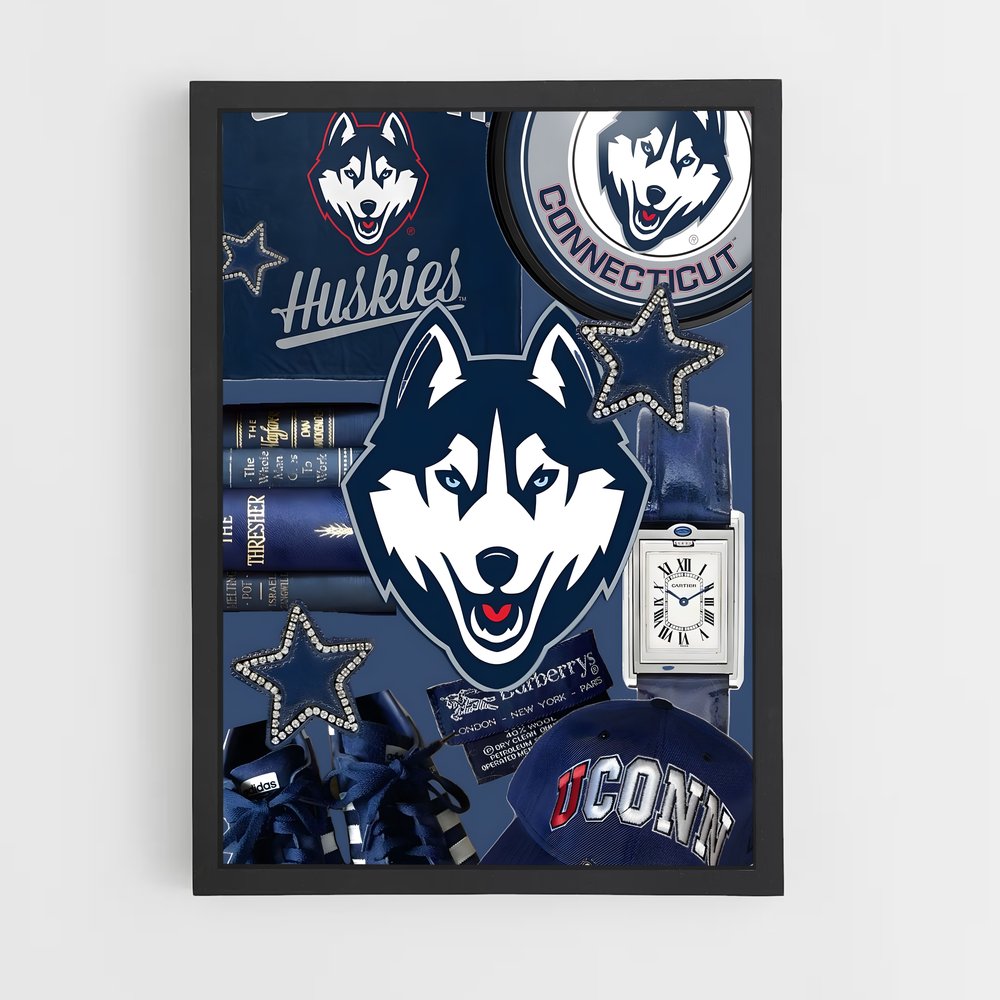 Poster Uconn Spirit – affiche Basketball (vue 2)